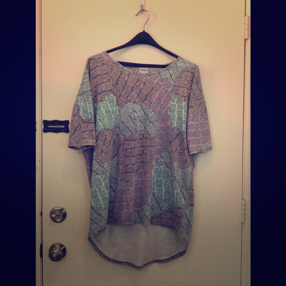 LuLaRoe Geometric Irma Shirt.